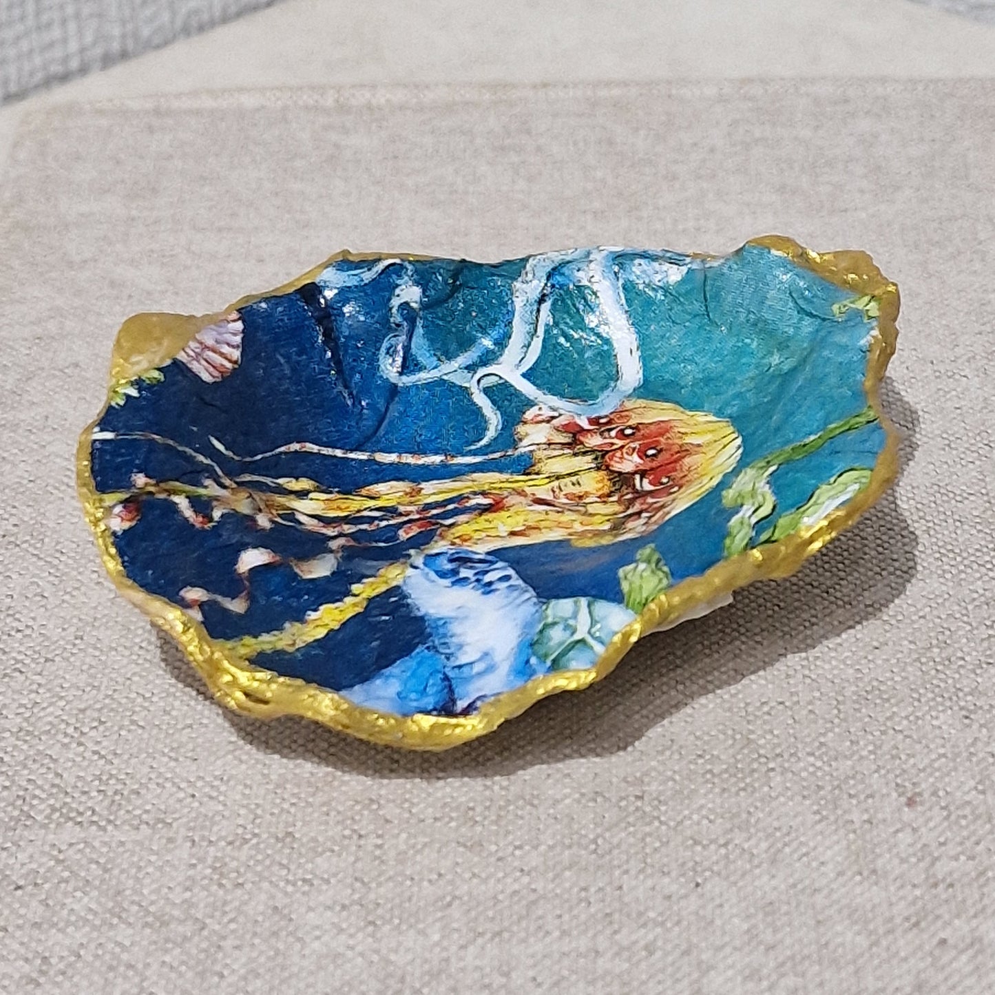 NEW Jellyfish Turtle Oyster Shell Trinket Dish Jewellery Holder Gift