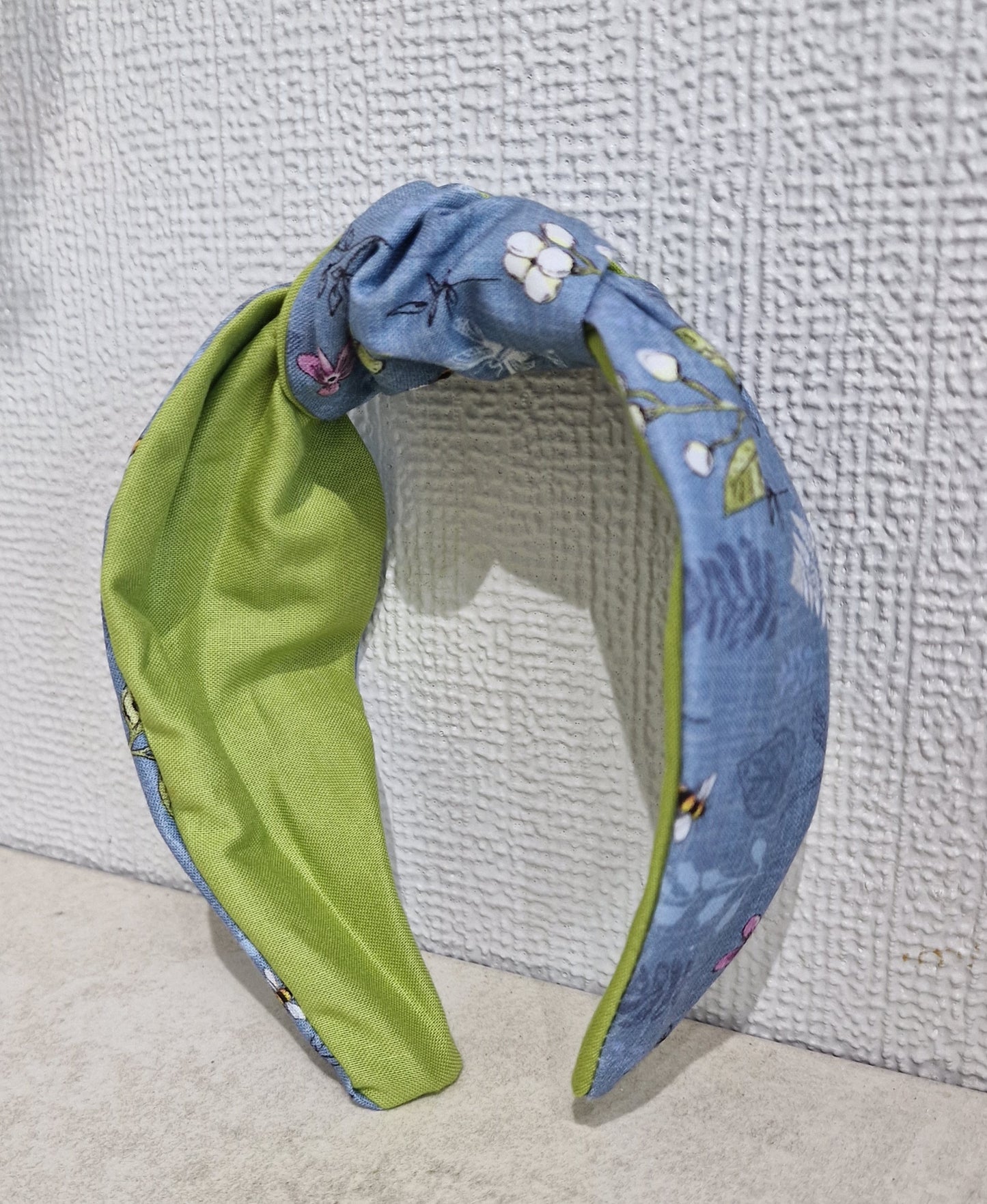 Hairband Bumble Bee Fern Autumn Cotton Fabric Bespoke Top Knot Headband