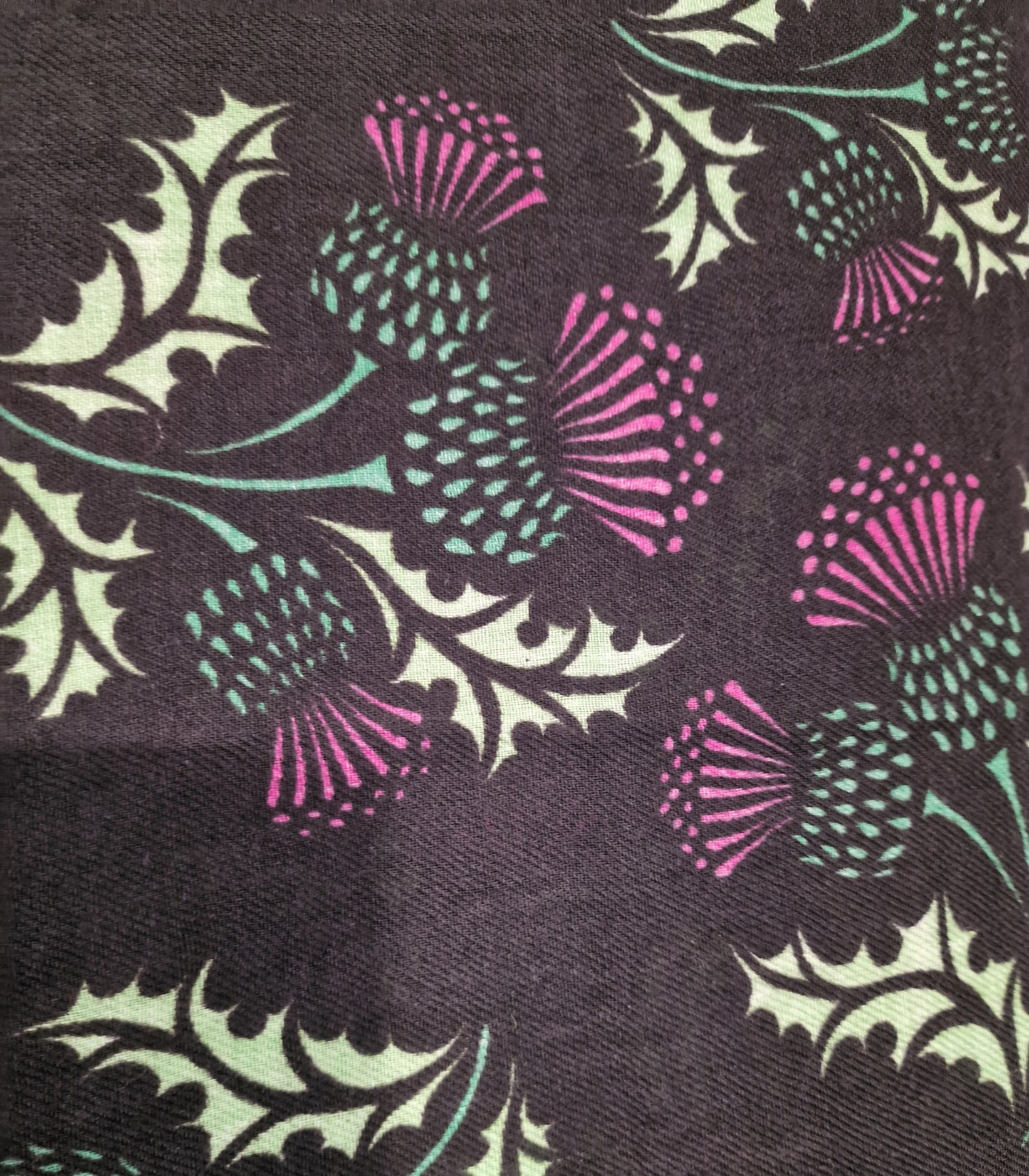Beautiful Black Thistle Scarf Wrap Shawl Gift New (Copy)