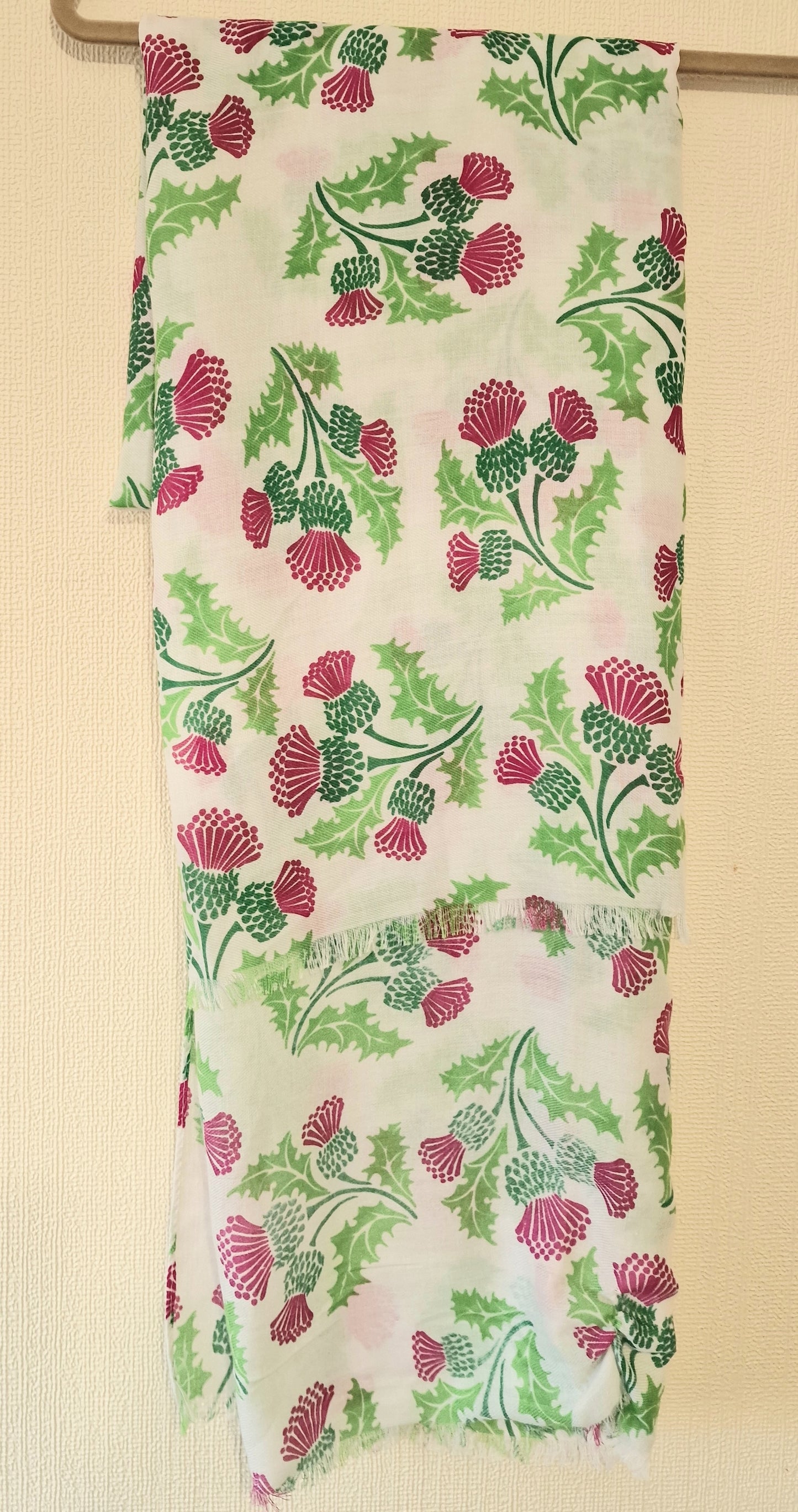 Beautiful White Thistle Scarf Wrap Shawl Gift New