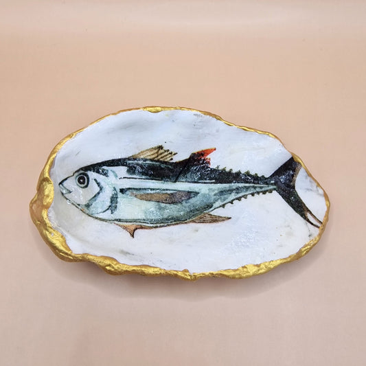 Trout Fish Oyster Shell Trinket Dish