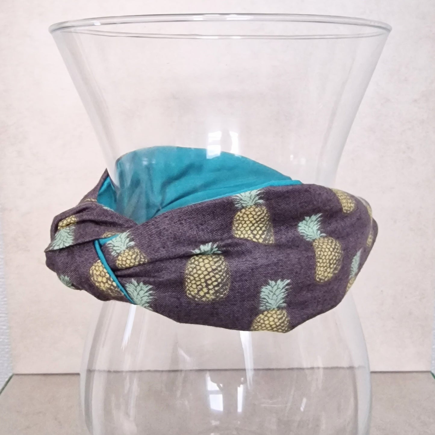 Hairband Pineapple Cotton Fabric Bespoke Top Knot Headband