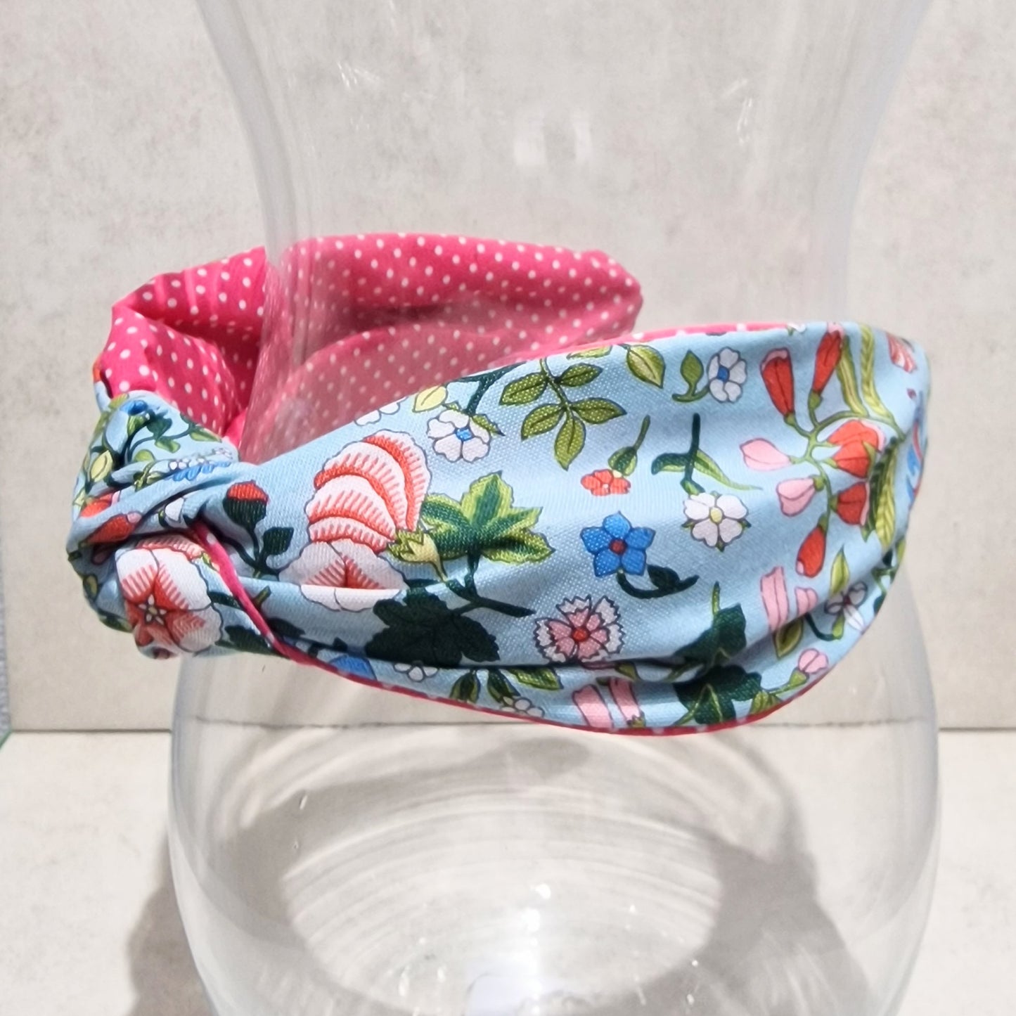 Hairband Liberty of London Floral Cotton Fabric Bespoke Top Knot Headband
