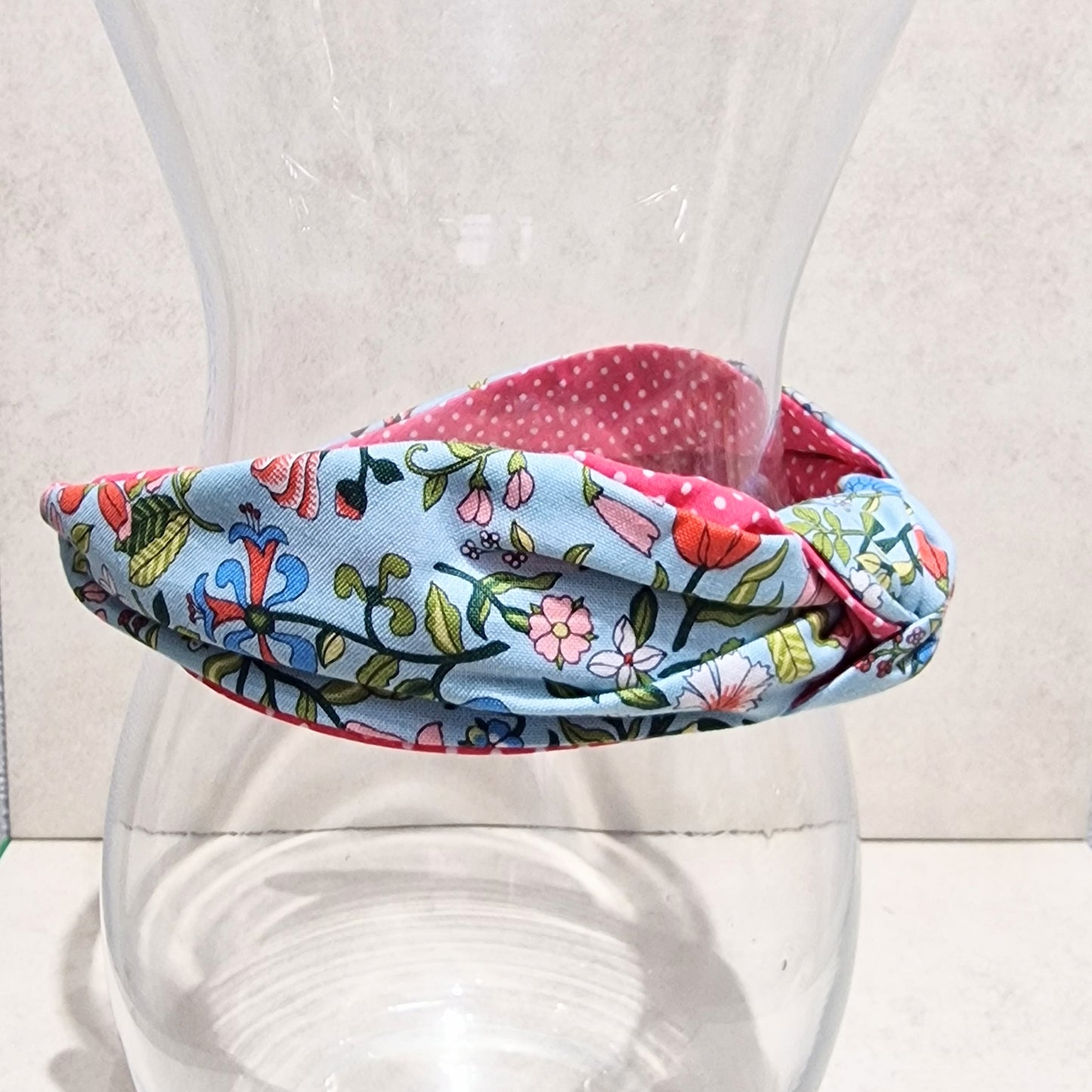 Hairband Liberty of London Floral Cotton Fabric Bespoke Top Knot Headband