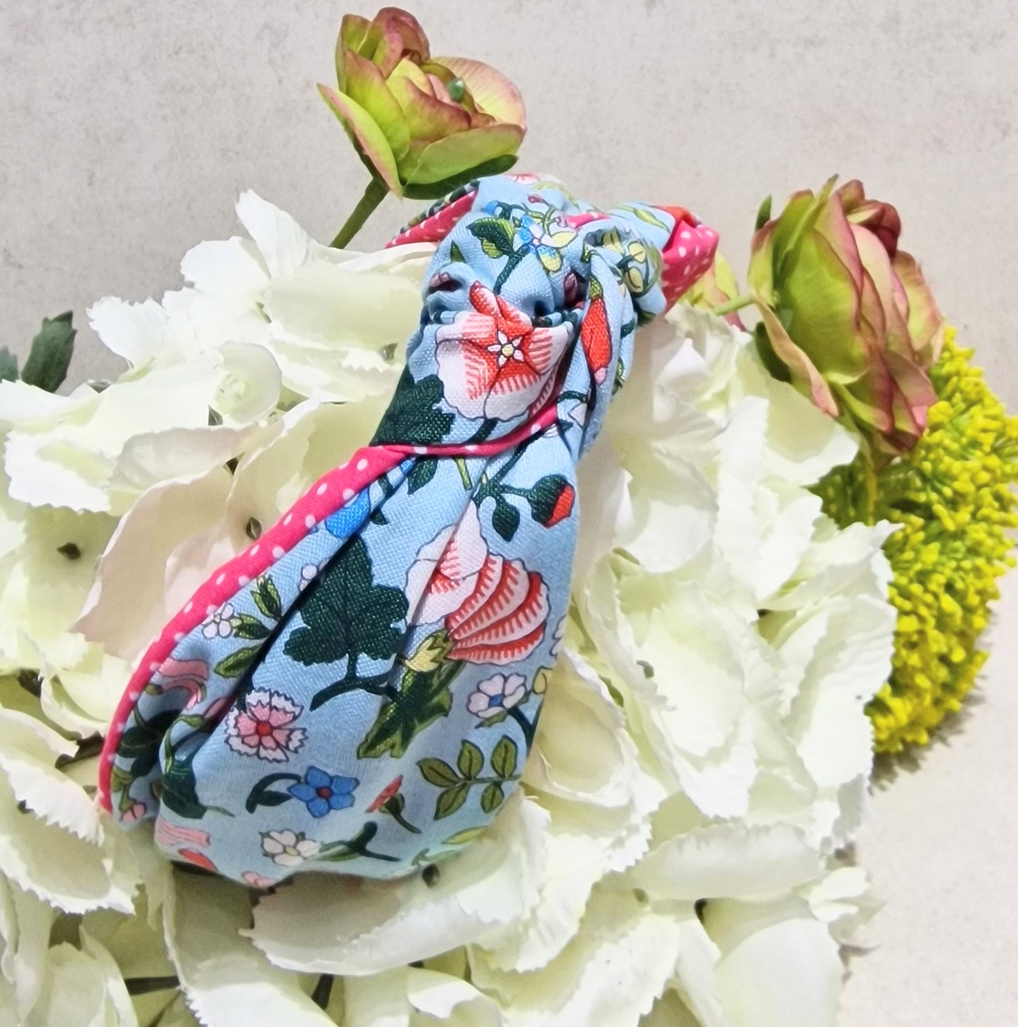 Hairband Liberty of London Floral Cotton Fabric Bespoke Top Knot Headband