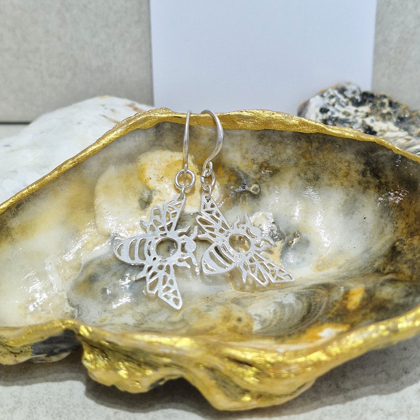 Natural Black Pearl Oyster Shell Decorative Trinket Dish 12cm