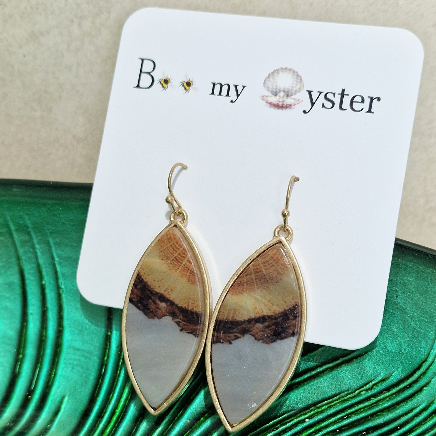 Grey Long Acrylic Pierced Drop Fashion Earrings