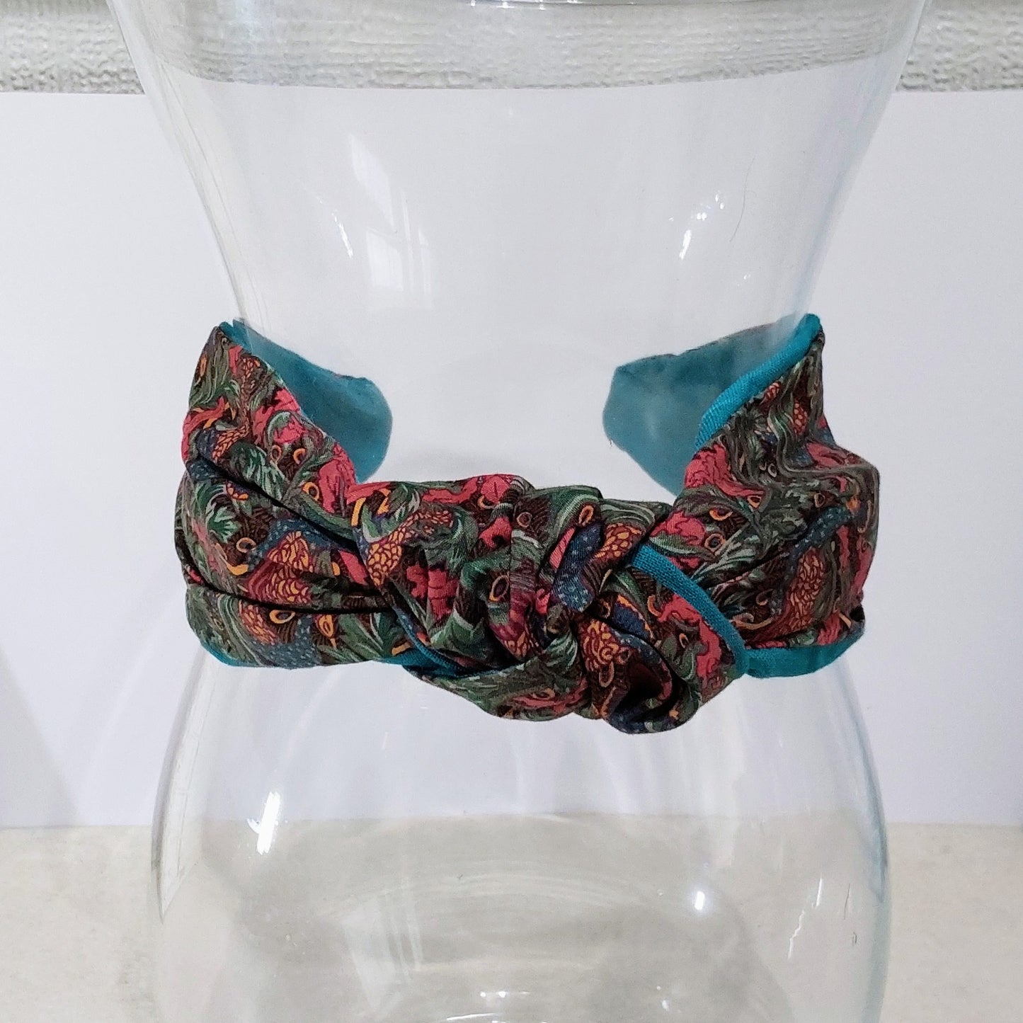 Hairband Liberty of London Eden Awakening Bird Cotton Fabric Bespoke Top Knot Headband