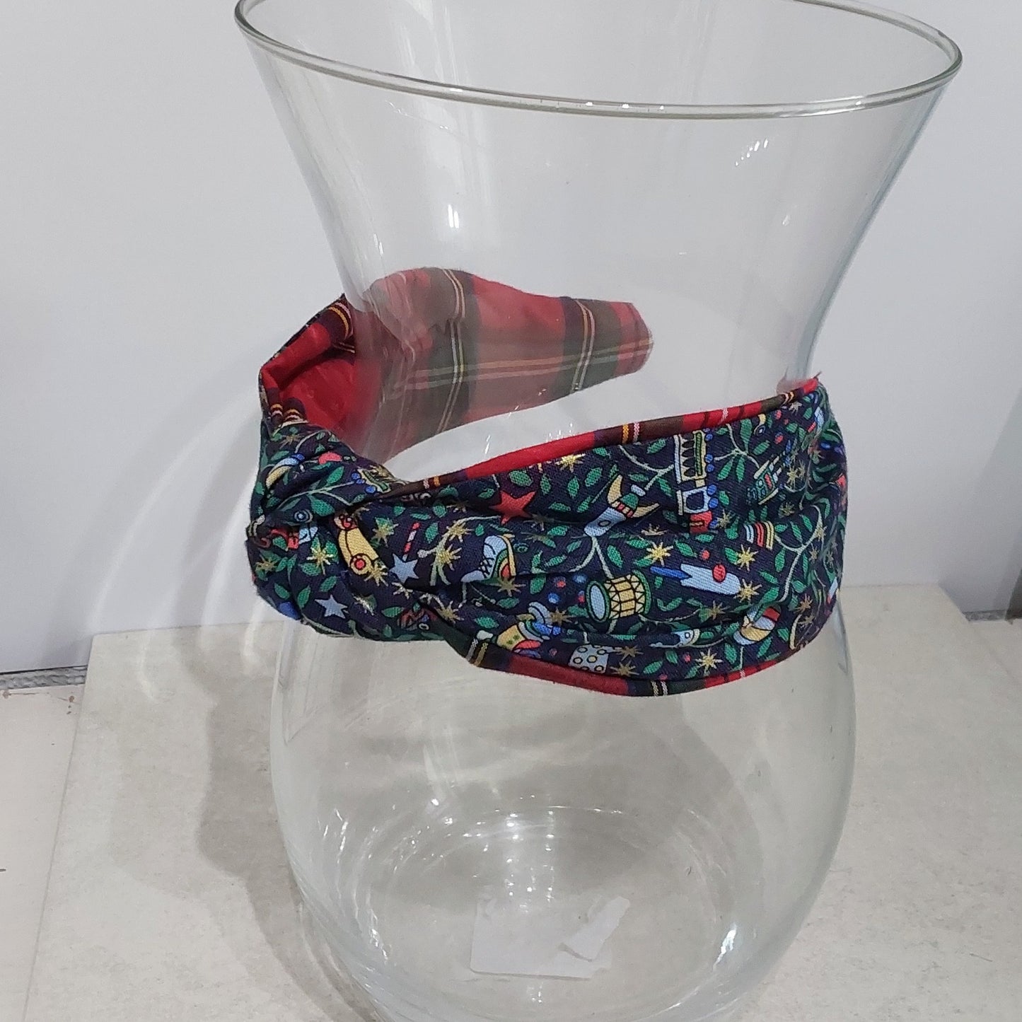 Hairband Liberty of London Christmas Toys Cotton Fabric Bespoke Top Knot Headband