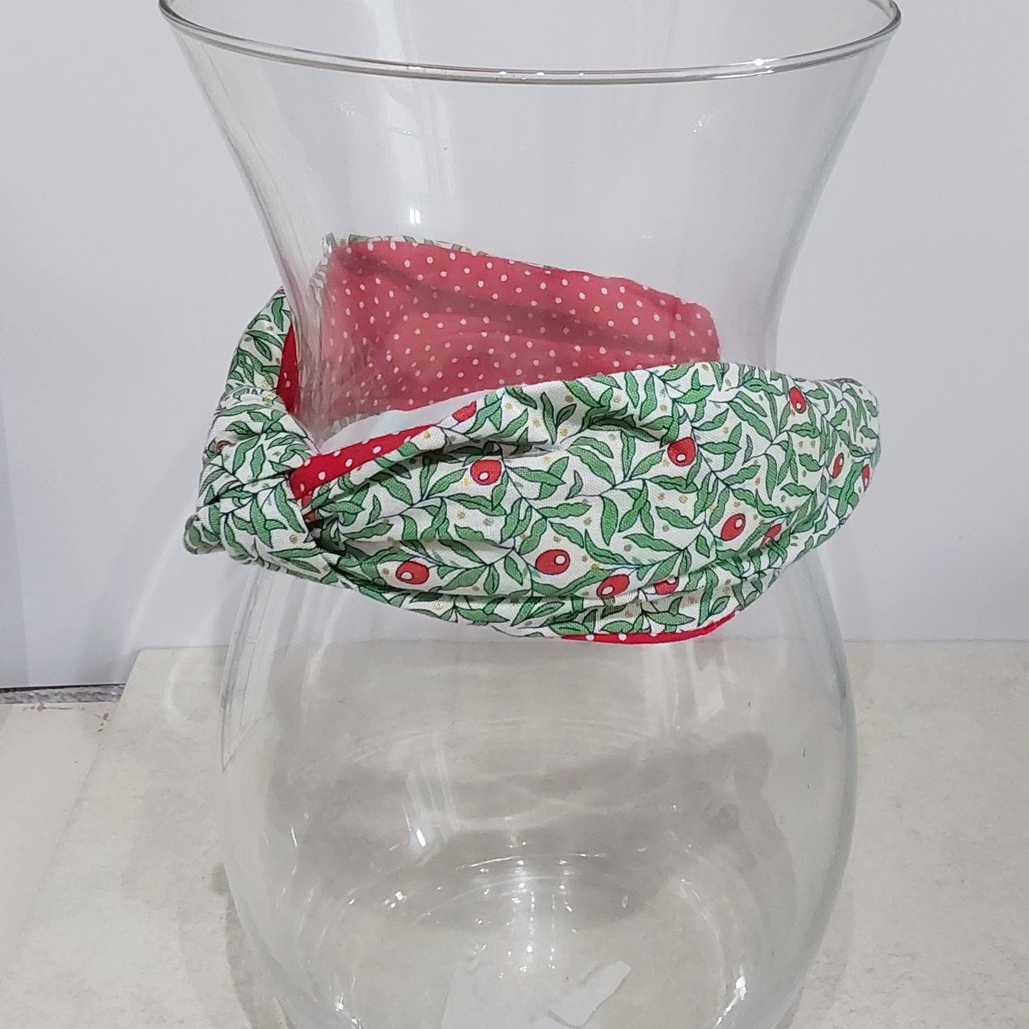 Hairband Liberty of London Christmas Berries Cotton Fabric Bespoke Top Knot Headband