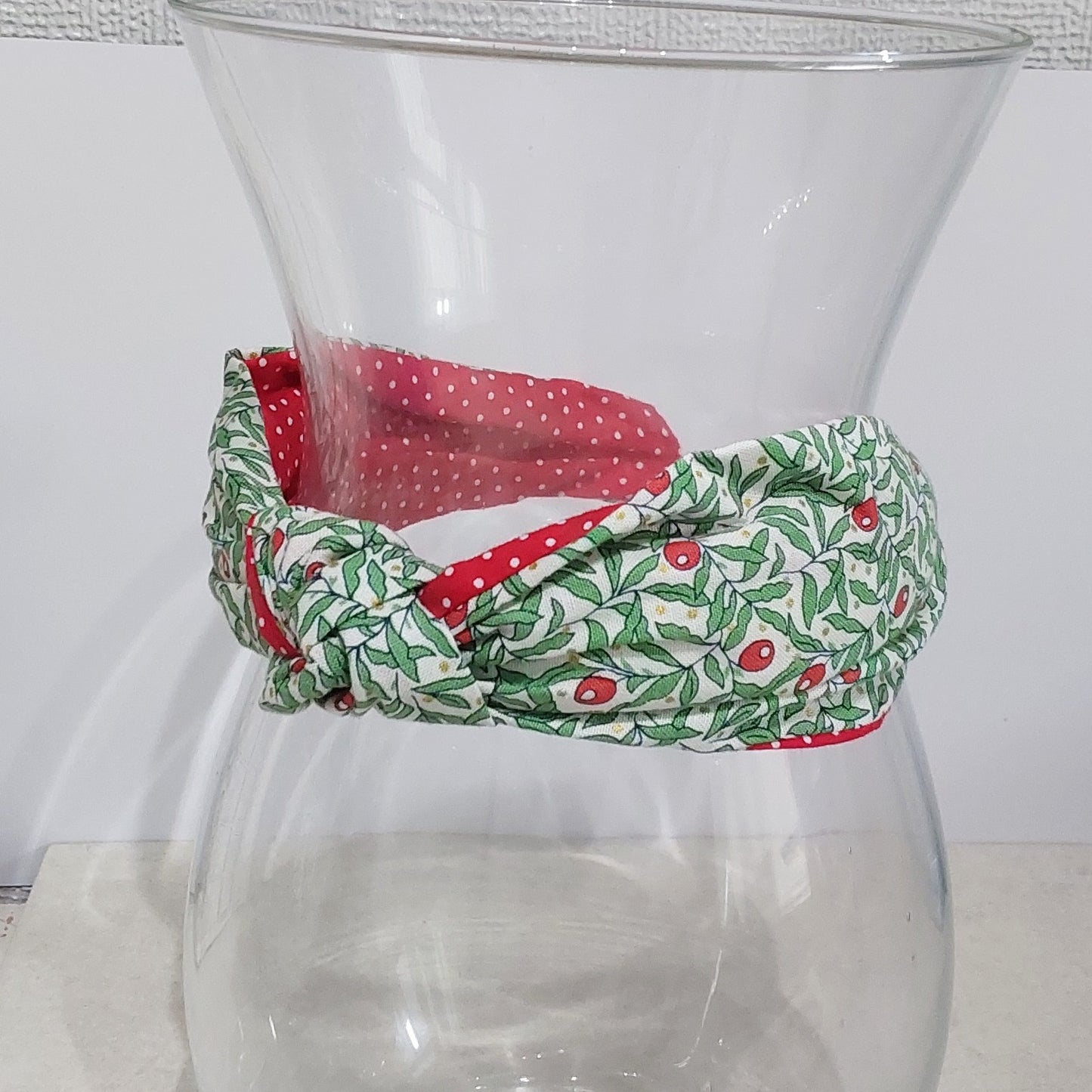 Hairband Liberty of London Christmas Berries Cotton Fabric Bespoke Top Knot Headband