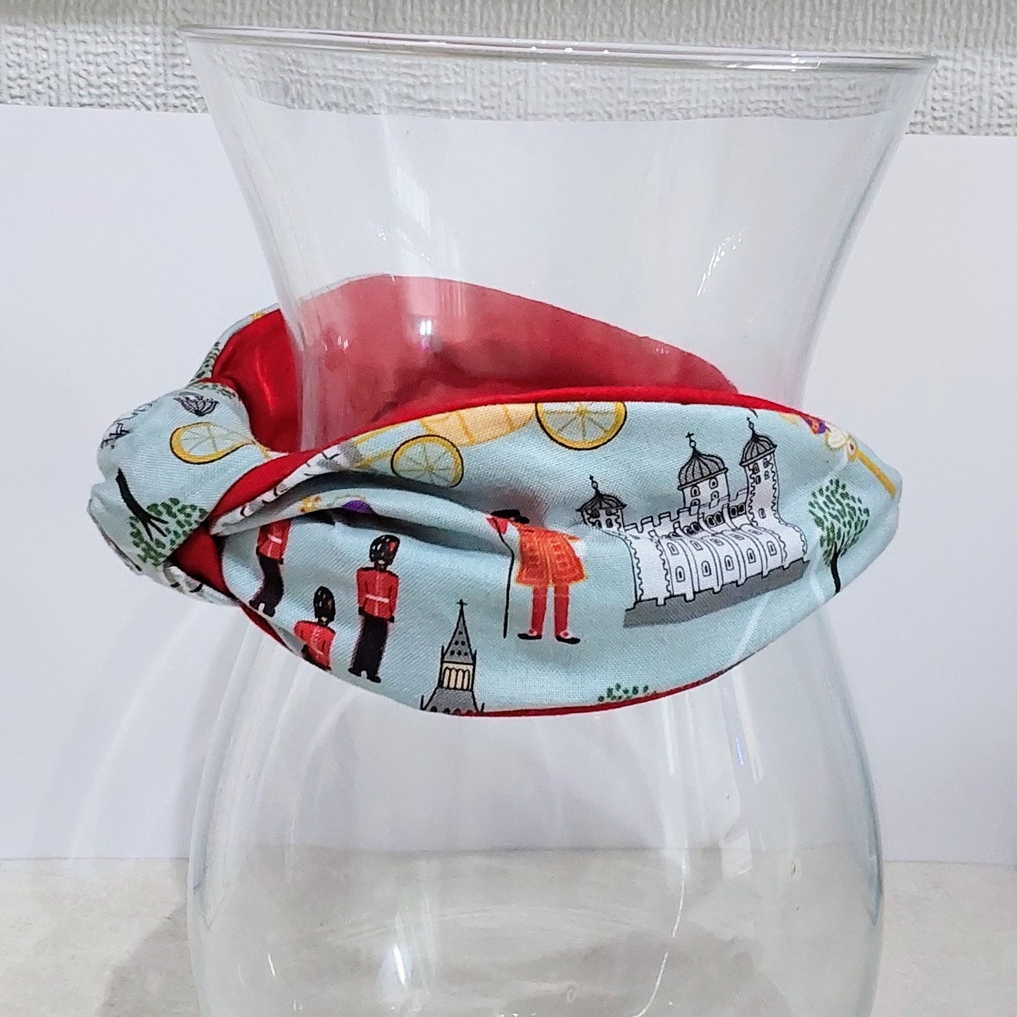 Hairband London Crown Beefeater Cotton Fabric Bespoke Top Knot Headband