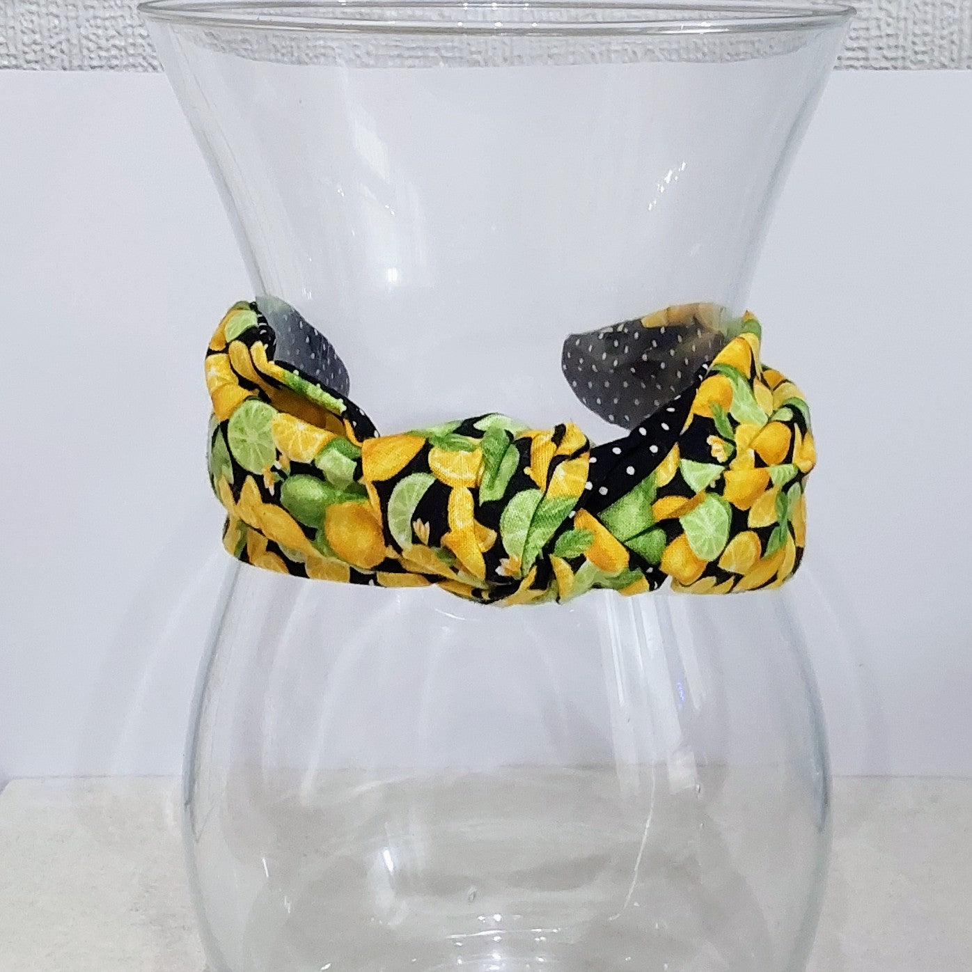 Hairband Lemon & Lime Cotton Fabric Bespoke Top Knot Headband