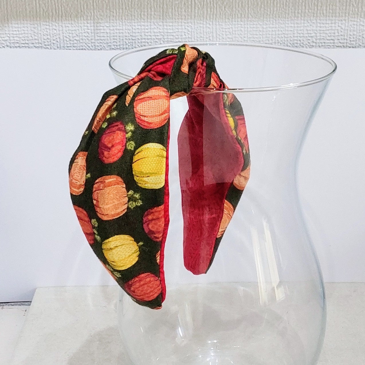 Hairband Pumpkin Cotton Fabric Bespoke Top Knot Headband