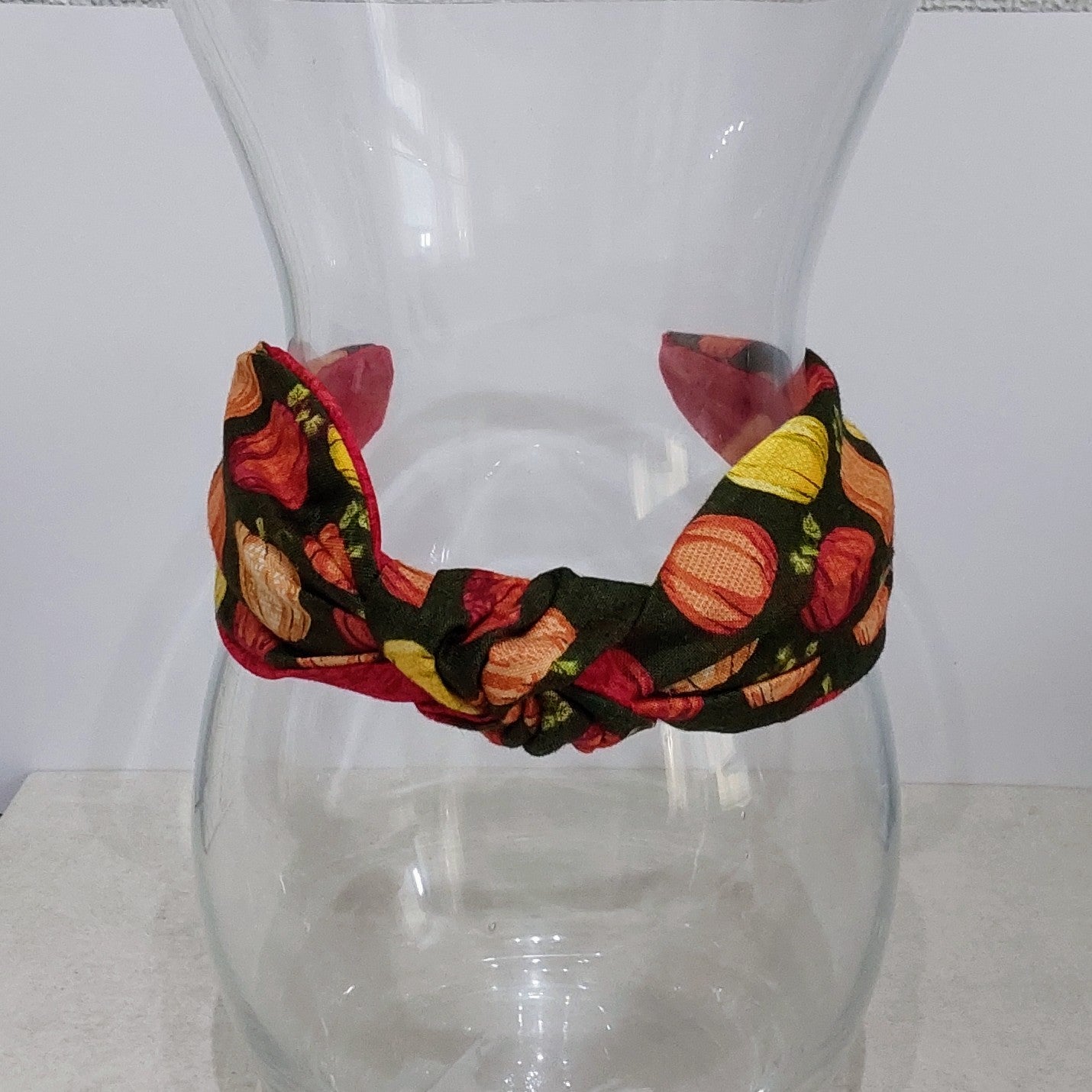 Hairband Pumpkin Cotton Fabric Bespoke Top Knot Headband