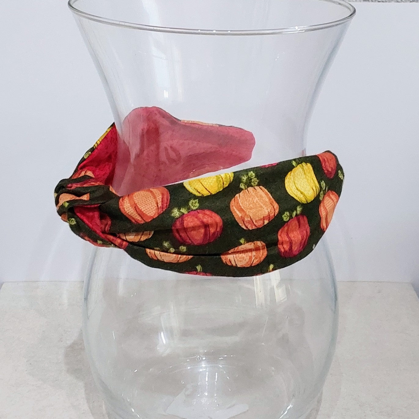 Hairband Pumpkin Cotton Fabric Bespoke Top Knot Headband