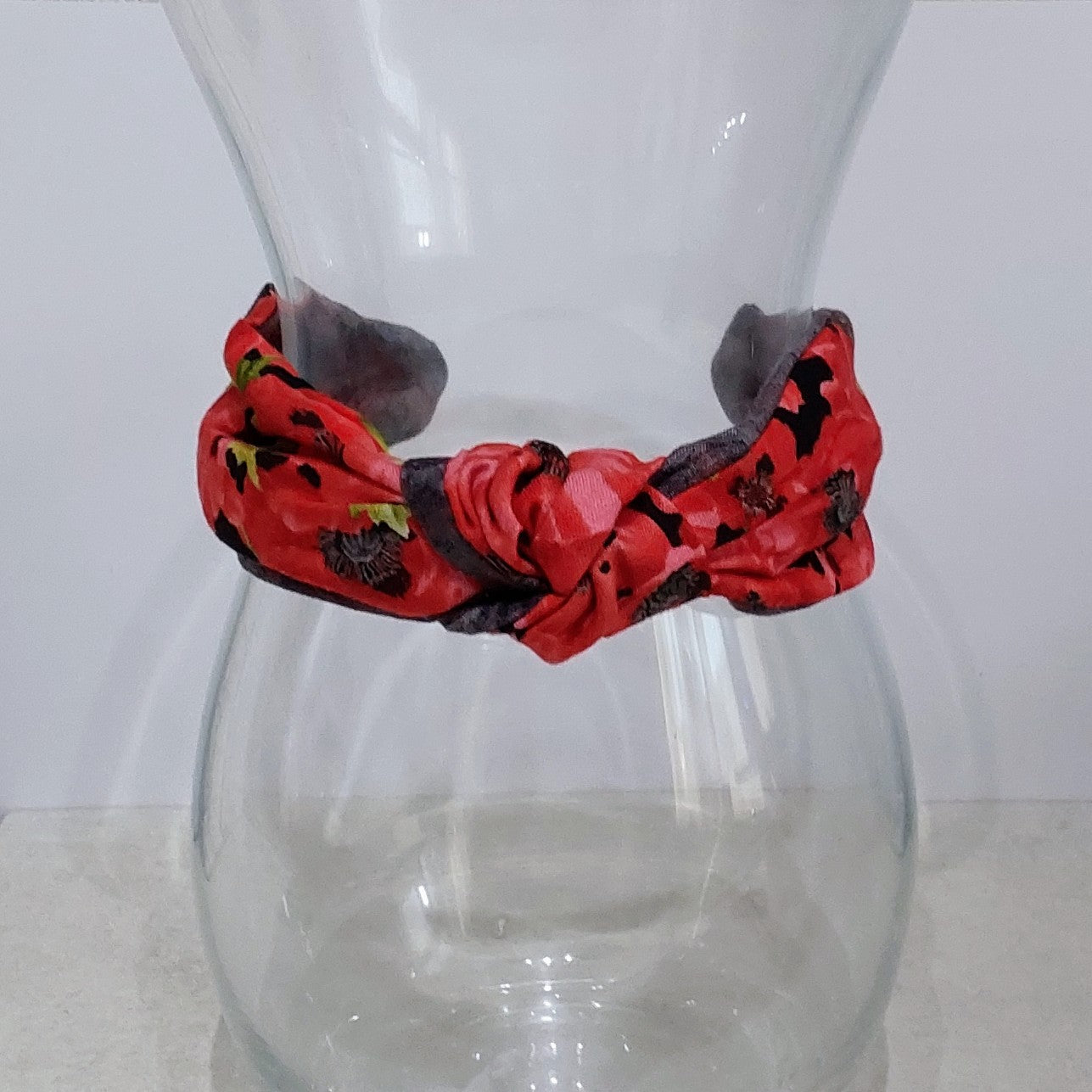 Hairband Poppy Poppies Flower Cotton Fabric Bespoke Top Knot Headband