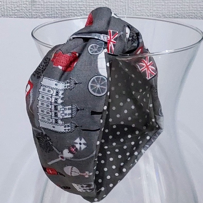 Hairband London Queens Coach Tower of London Cotton Fabric Bespoke Top Knot Headband