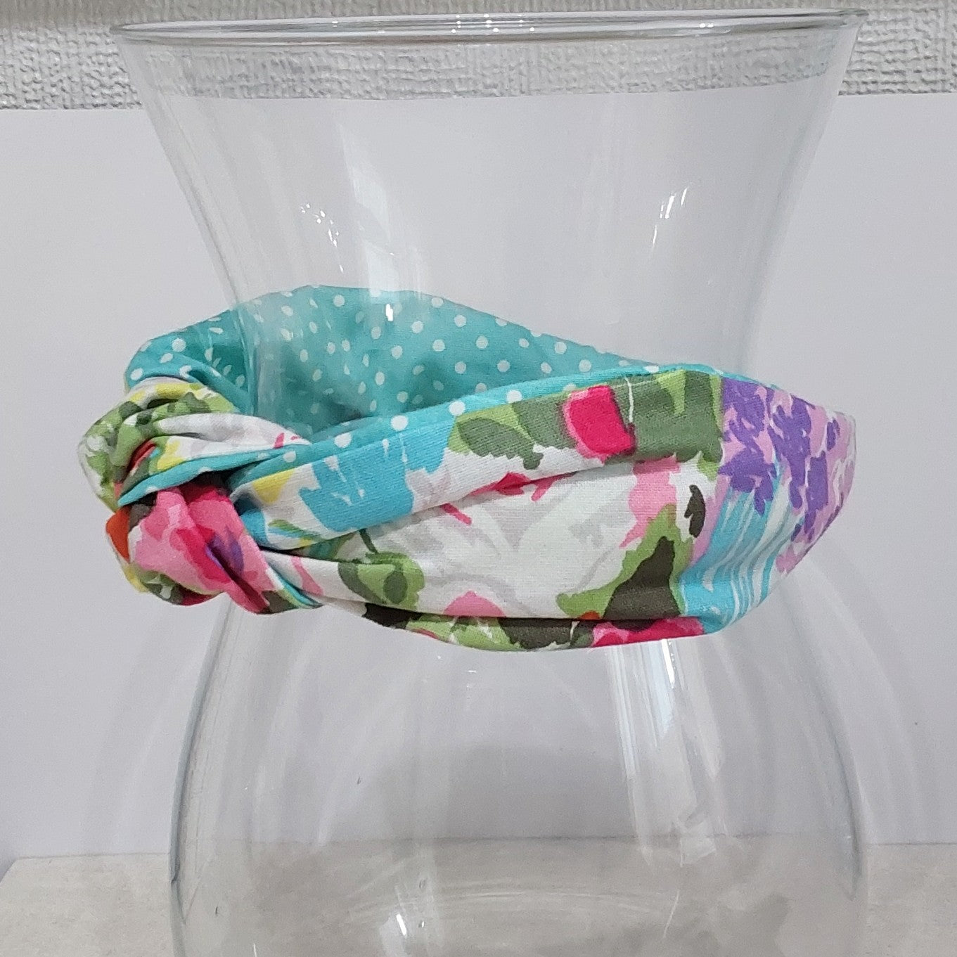 Hairband Spring Flower Abstract Pastel Flower Cotton Fabric Bespoke Top Knot Headband