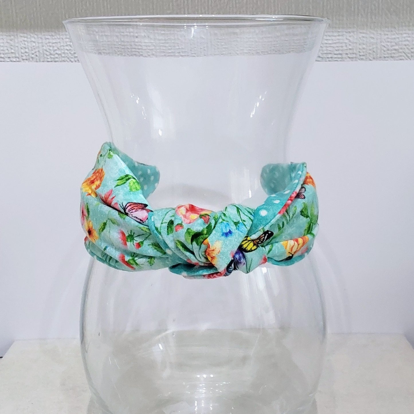 Hairband Wild Flowers Butterfly Cotton Fabric Bespoke Top Knot Headband