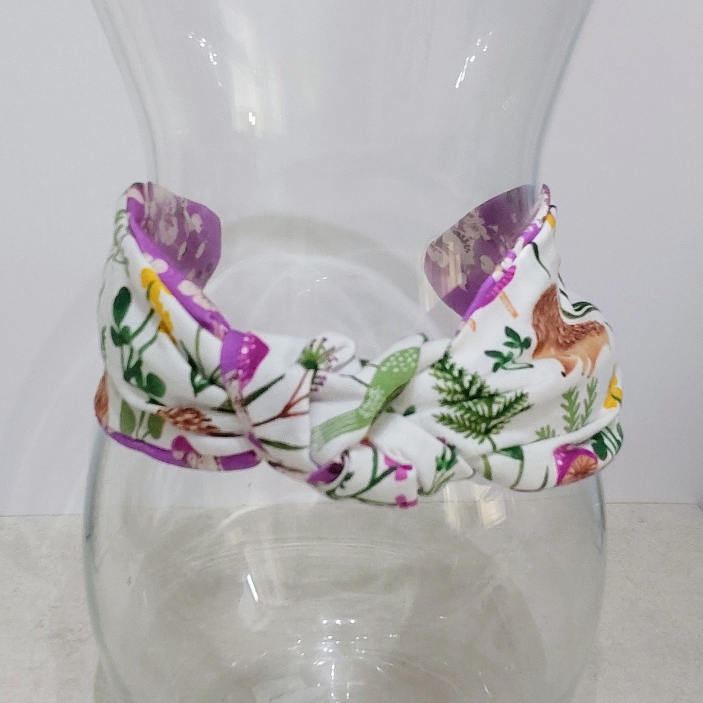 Hairband Hedgehog Cotton Fabric Bespoke Top Knot Headband