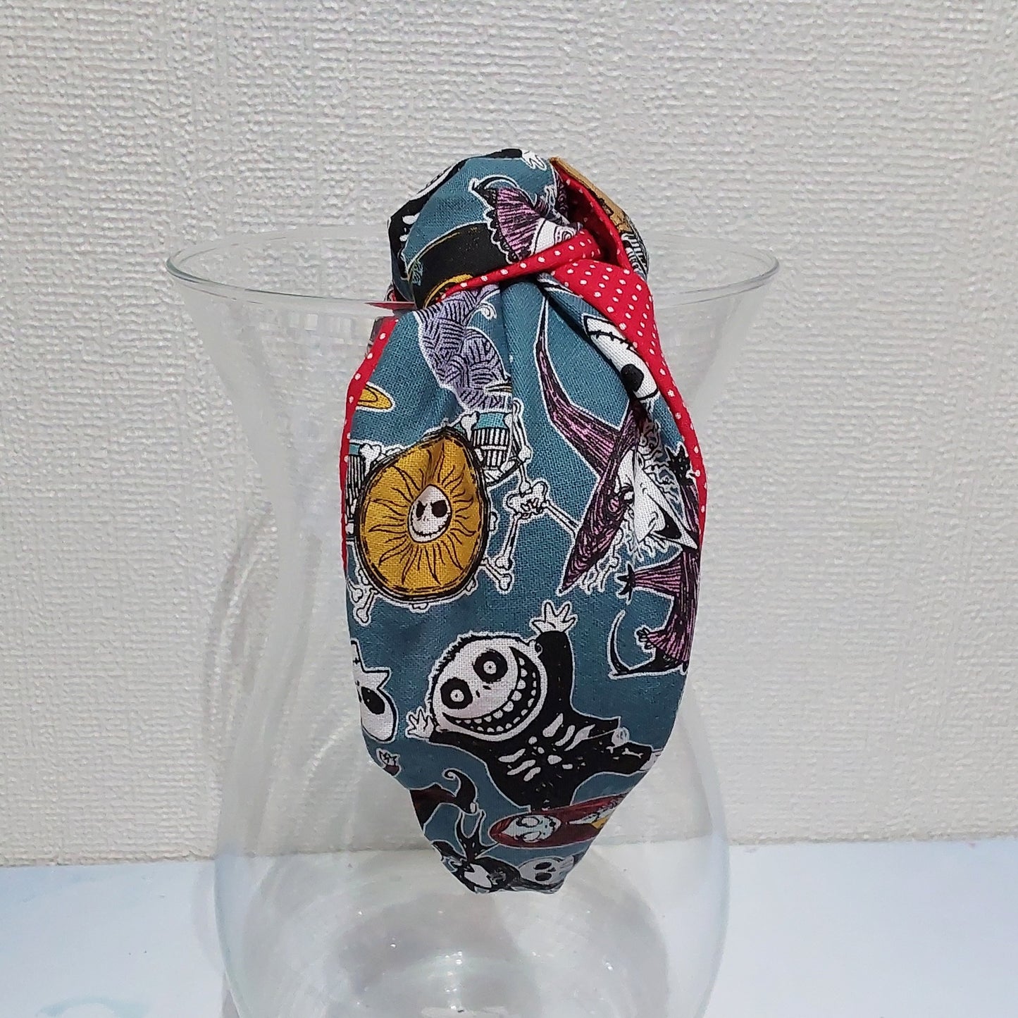 Hairband Disney Nightmare Before Xmas Teal Character Cotton Fabric Bespoke Top Knot Headband