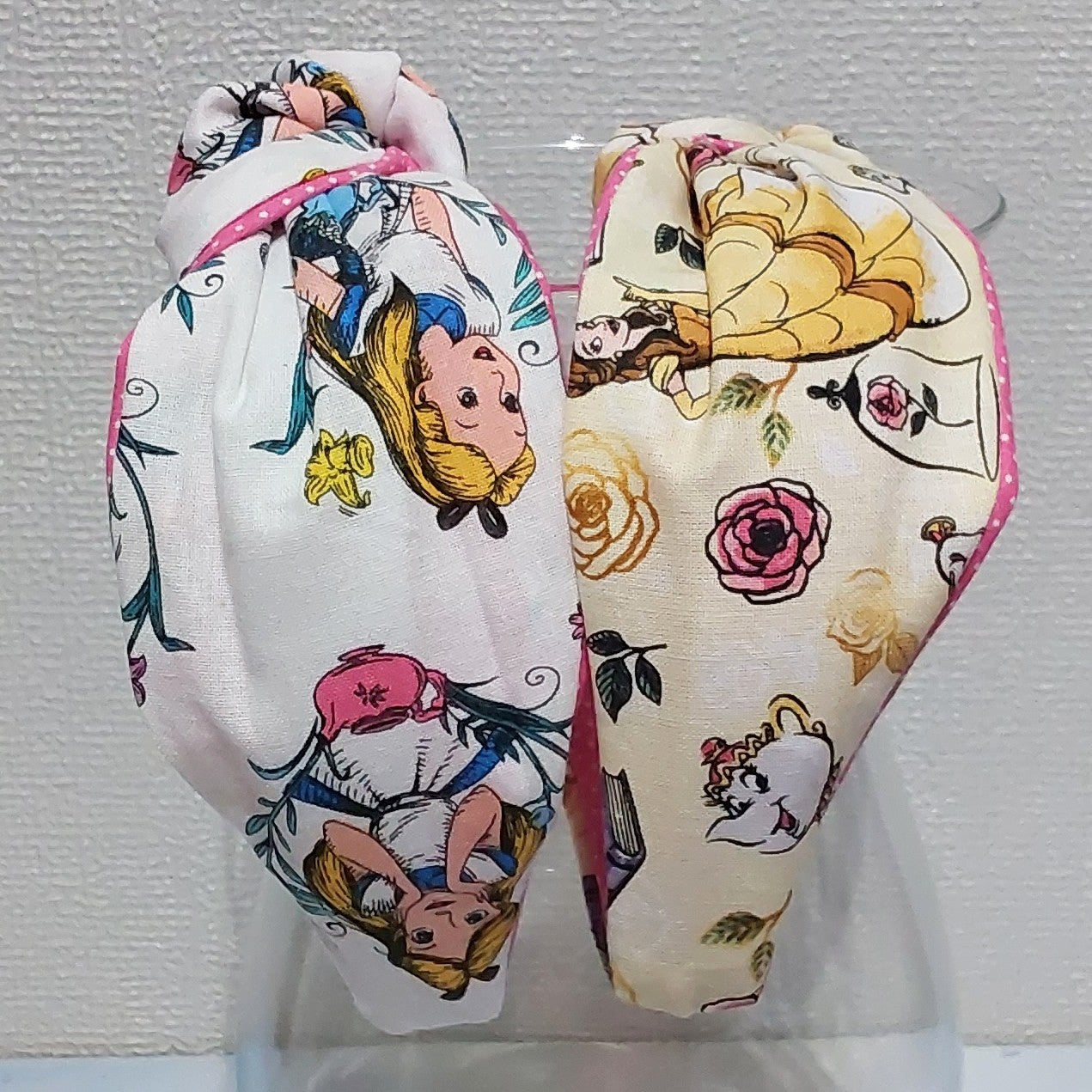 Hairband Disney Alice in Wonderland Cotton Fabric Bespoke Top Knot Headband