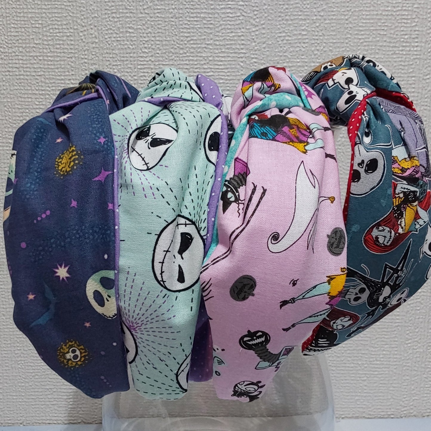 Hairband Disney Nightmare Before Xmas Teal Character Cotton Fabric Bespoke Top Knot Headband