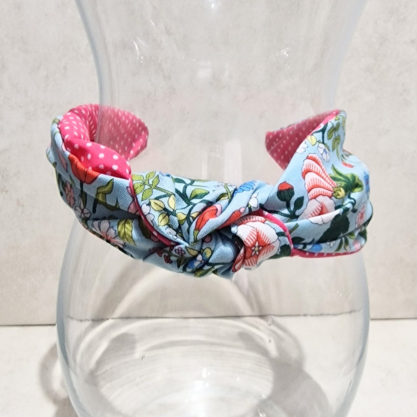 Hairband Liberty of London Floral Cotton Fabric Bespoke Top Knot Headband