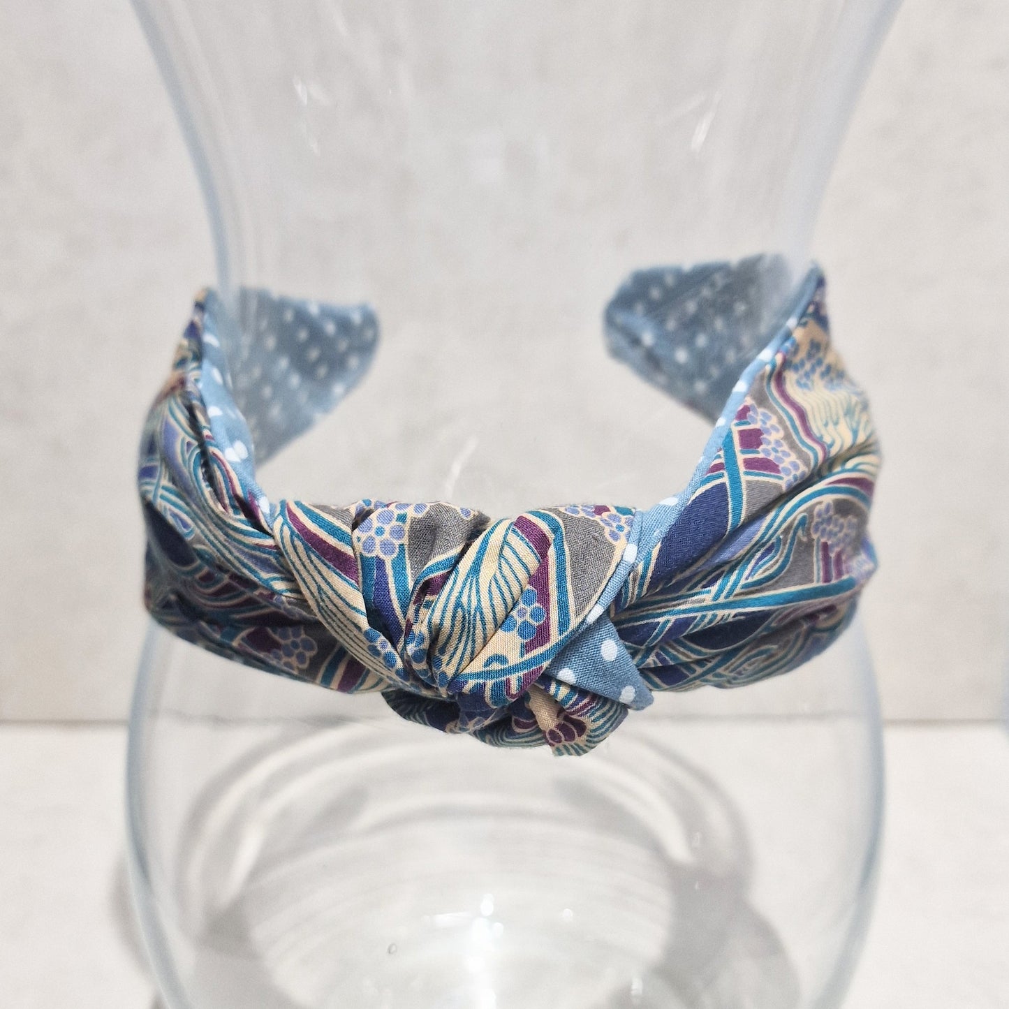 Hairband Liberty of London Ianthe Cotton Fabric Bespoke Top Knot Headband