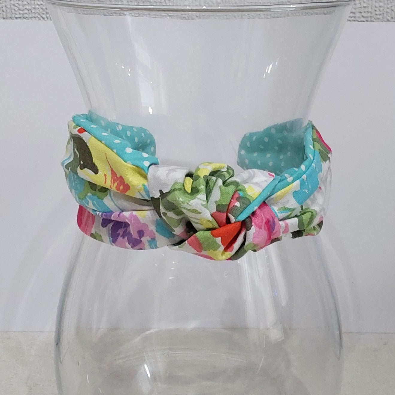 Hairband Spring Flower Abstract Pastel Flower Cotton Fabric Bespoke Top Knot Headband