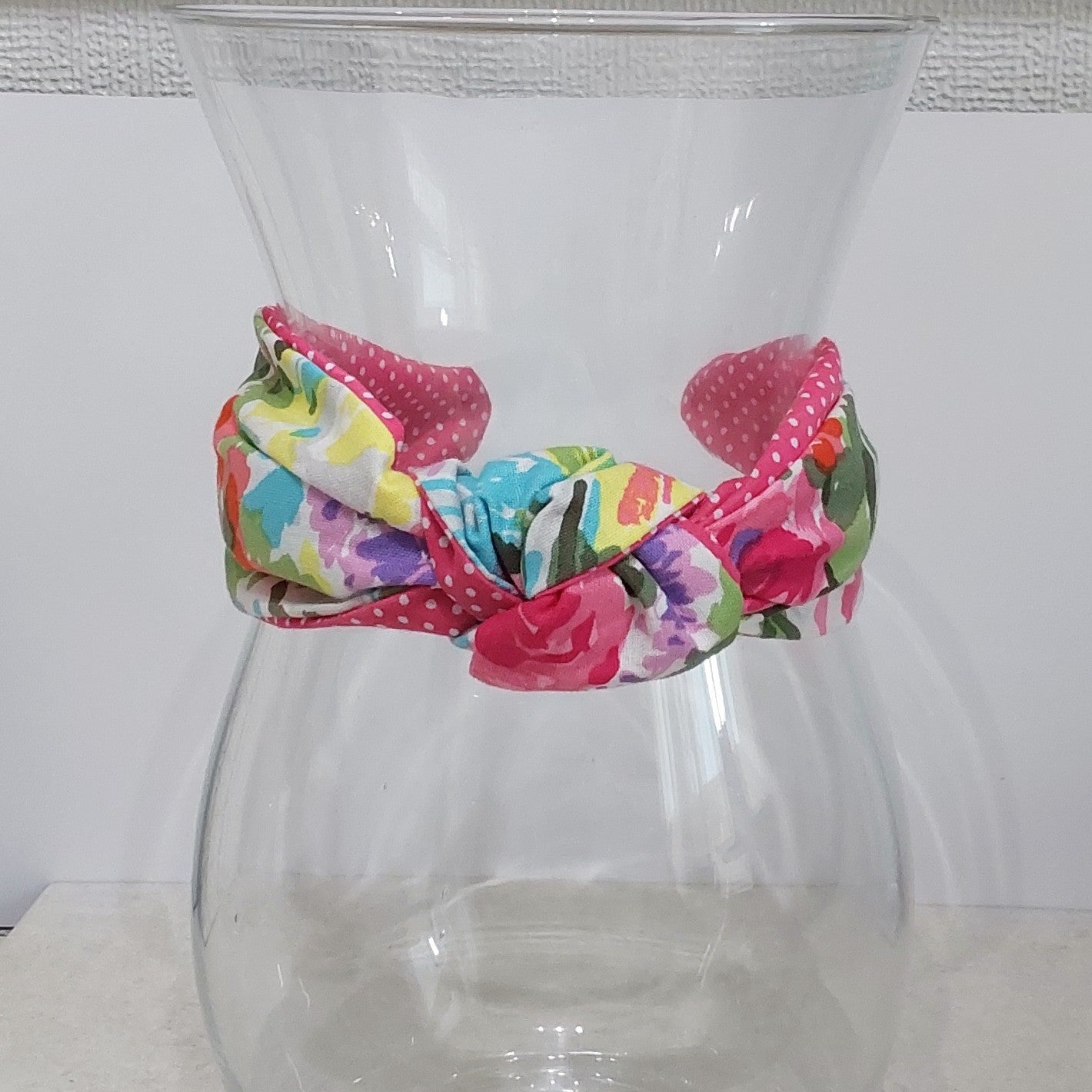 Hairband Spring Flower Abstract Pastel Flower Cotton Fabric Bespoke Top Knot Headband