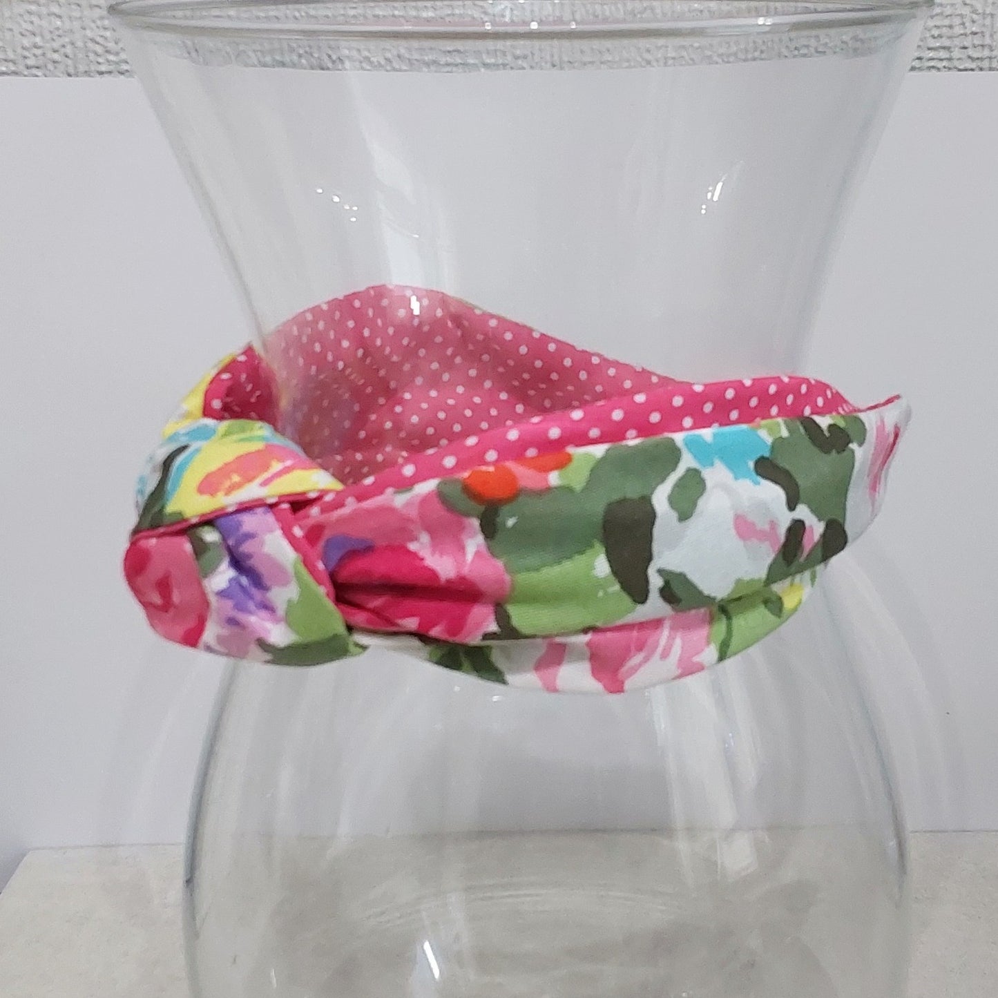 Hairband Spring Flower Abstract Pastel Flower Cotton Fabric Bespoke Top Knot Headband