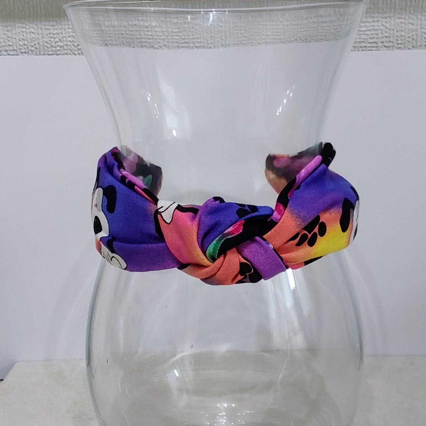 Hairband Rainbow Dogs Cotton Fabric Bespoke Top Knot Headband